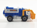 2016 Matchbox MBX Adventure City Garbage Gulper White Recycling Truck Die Cast Toy Car Vehicle
