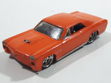 Hot Wheels G Machines '67 Pontiac GTO Orange 1/50 Scale Die Cast Toy Muscle Car Vehicle with Rubber Tires - Missing the Bumpers