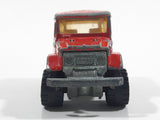 Majorette No. 277 Toyota 4x4 Red 1/53 Scale Die Cast Toy Car Vehicle with Opening Rear Window - Missing Rear Window