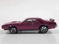 2012 Hot Wheels '71 Plymouth Road Runner Magenta Die Cast Toy Muscle Car Vehicle