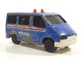 Majorette Sonic Flashers No. 243 Ford Transit Van Police Blue 1/60 Scale Die Cast Toy Car Vehicle
