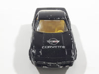 Vintage Majorette Chevrolet Corvette ZR-1 No. 215 & 268 Black Die Cast Toy Car Vehicle Opening Doors 1/57 Scale Made in France
