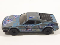 1993 Hot Wheels Tattoo Machines Wind Splitter Metallic Light Blue Die Cast Toy Car Vehicle