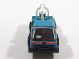 Vintage KY (Kai Yip) Steel Roder Teal Blue and White Wrecker Tow Truck Plastic and Pressed Steel Toy Car Vehicle