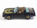 Rare Vintage 1982 Hot Wheels Hot Ones Hot Bird Black Yellow Die Cast Toy Car Vehicle - Gold Wheels