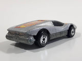 1985 Hot Wheels Large Charge Silver Bullet Metallic Silver Die Cast Toy Car Vehicle