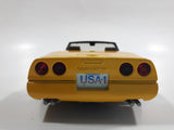 Majorette 1987 Corvette Official Pace Car 70th Indianapolis 500 1:24 Scale Yellow Die Cast Toy Car Vehicle with Opening Doors and Hood