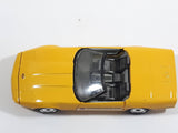 Majorette 1987 Corvette Official Pace Car 70th Indianapolis 500 1:24 Scale Yellow Die Cast Toy Car Vehicle with Opening Doors and Hood