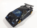 Majorette Lamborghini Countach 5000 Quattrovalvole 1:24 Scale Black Die Cast Toy Car Vehicle with Opening Scissor Doors and Hood