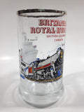 Vintage Britannia Royal Hudson 2860 Train Locomotive M.V. Britannia Harbour Ferries 5 1/2" Tall Glass Beer Mug Cup