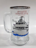 Vintage Britannia Royal Hudson 2860 Train Locomotive M.V. Britannia Harbour Ferries 5 1/2" Tall Glass Beer Mug Cup