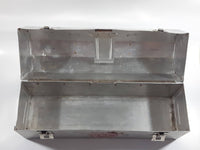 Vintage Aladdin 14 3/4" Wide Polished Riveted Aluminum Metal Miner's Lunch Box