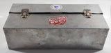 Vintage Aladdin 14 3/4" Wide Polished Riveted Aluminum Metal Miner's Lunch Box