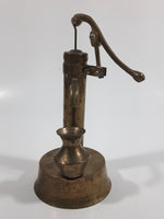 Vintage Mechanical Water Pump 5 1/4" Tall Brass Metal Ornament