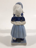 Vintage E.H. Delft Blue Holland Dutch Boy and Girl Kissing Hand Painted Ceramic 5" Tall Figurine 9198