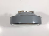 Vintage 1960s Polaris Grey Oval Shaped Windup Alarm Clock