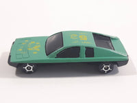 Unknown Brand #55 Teal Green Die Cast Toy Car Vehicle Busted Base