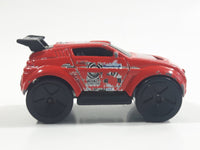 2004 Hot Wheels First Editions Tooned Mitsubishi Pajero Red Die Cast Toy Car Vehicle