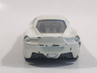 2012 Hot Wheels HW All Stars Ferrari 458 Italia White Die Cast Toy Luxury Sports Car Vehicle