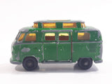 Vintage Lesney Matchbox Series No. 34 High Raised Roof Volkswagen Camper Van Painted Green Die Cast Toy Car Vehicle with Opening Doors