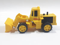 1990 Tonka Front End Loader Yellow Plastic Die Cast Toy Car Construction Equipment Vehicle