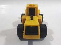 1990 Tonka Front End Loader Yellow Plastic Die Cast Toy Car Construction Equipment Vehicle
