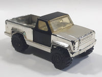 Vintage 1978 Tonka Pickup Truck Chrome and Black Pressed Steel Die Cast Toy Car Construction Equipment Vehicle - Made in U.S.A.
