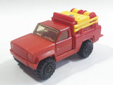 Vintage 1978 Tonka Pickup Truck Fire Fighting Red Pressed Steel Die Cast Toy Car Construction Equipment Vehicle - Made in Mexico