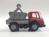 Vintage KY (Kai Yip) Steel Roder Bin Dumper Truck Red Plastic and Pressed Steel Die Cast Toy Car Vehicle