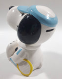 Vintage United Features Syndicate Snoopy Tennis Player Themed Ceramic Coin Bank