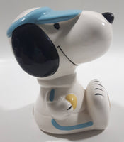 Vintage United Features Syndicate Snoopy Tennis Player Themed Ceramic Coin Bank