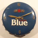Rare Vintage Style Labatt's Blue 3D Bottle Cap Shaped Clock