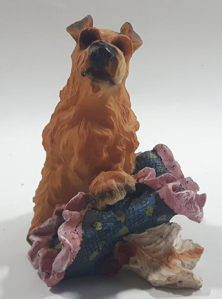 Dog on Blanket Resin Ornament