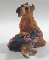 Dog on Blanket Resin Ornament