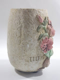Lilies Liliaceae Pink Lily Flower 6" Pottery Vase