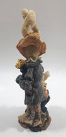 1995 Boyds Bears & Friends The Folkstone Collection #2843 Flora & Amelia ... The Gardeners Bunny Rabbit 7 1/2" Tall Resin Figure Ornament