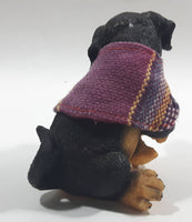 Dog with Bells Resin Figure Ornament