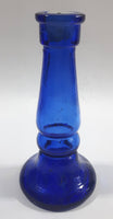 Pedestal Style Cobalt Blue Glass Candlestick Holder