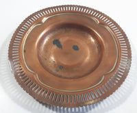Vintage Engraved Copper Metal Ashtray