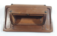 Vintage Cheese Bread Butter Wood Roll Top Box