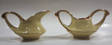 Vintage Mid Century Embossed Design Yellow and Gold #70 Tea Creamer and #71 Sugar Bowl Set