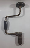 Vintage Stanley Handyman No. H1253 Ratcheting Hand Drill with Wood Handles