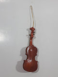 Miniature 5" Long Wood Violin Instrument Hanging Tree Ornament