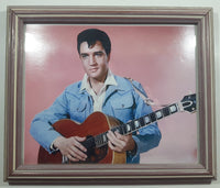 Elvis Presley Wood Framed Picture 10" x 12"