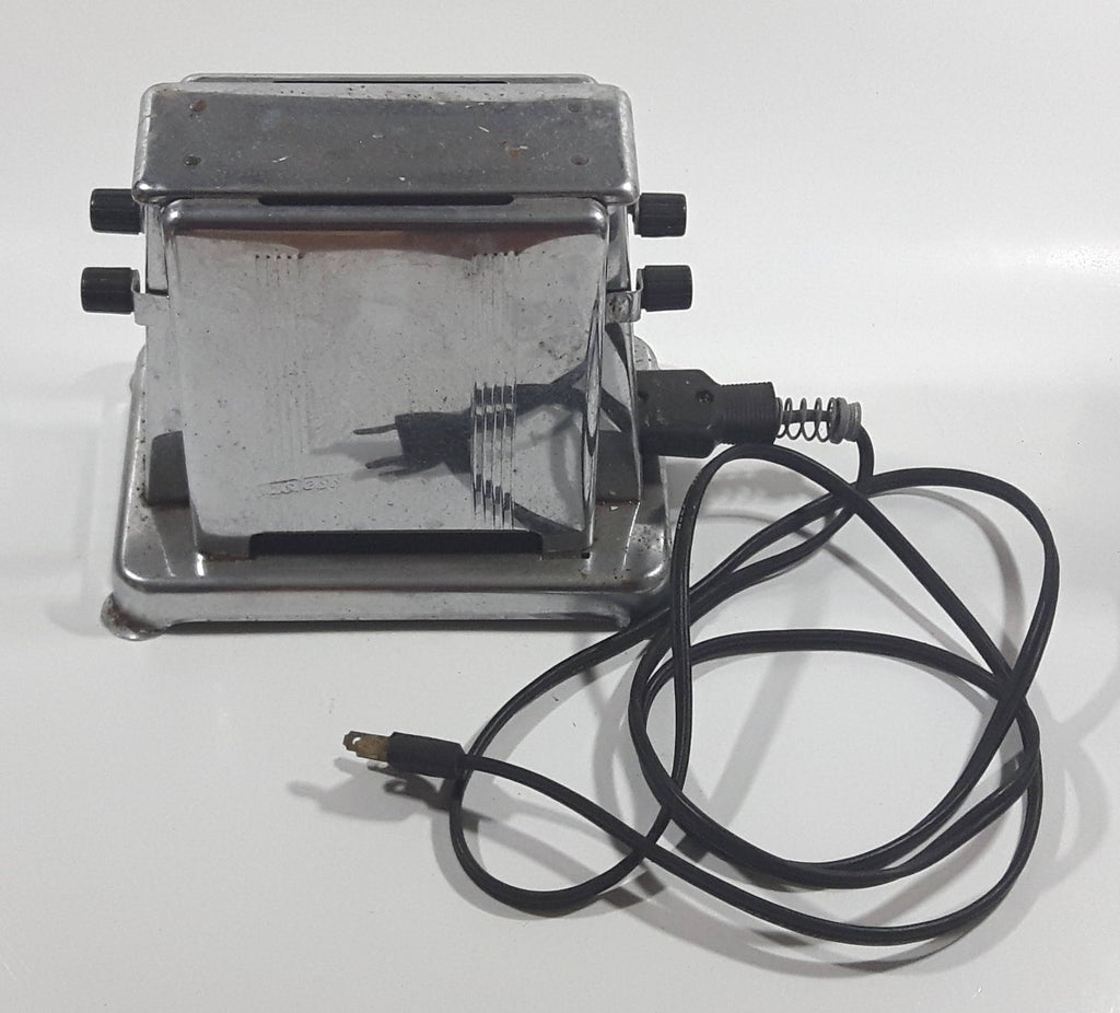 Vintage Toastess Chrome Flapper Flip Open Toaster Electric Treasure