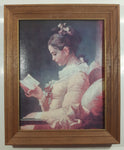 Fine Art Prints By Gellman No. 416 "A Young Girl Reading" By Jeane-Honore-Fragonard 11" x 14" Wood Framed Painting Print