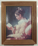 Fine Art Prints By Gellman No. 416 "A Young Girl Reading" By Jeane-Honore-Fragonard 11" x 14" Wood Framed Painting Print