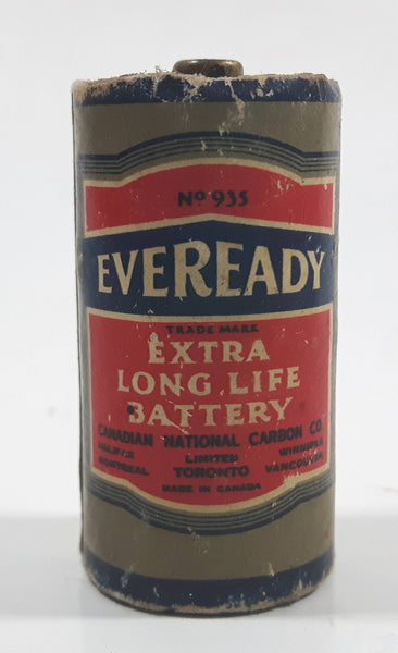 Antique 1944 Feb. Vintage Eveready Extra Long Life Battery No. 935 Size C