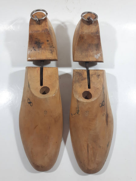 Vintage Wooden Shoe Form Stretcher Size 8 Pair