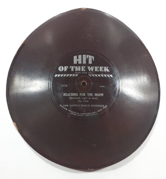 Vintage Hit Of The Week 1133 Reaching For The Moon (Queriendo coger la luna) Fox Trot Sam Lanin's Dance Ensemble Thin Cardboard Paper Record Durium Products Corporation New York Advertising Sample
